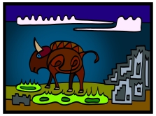 peter-hausser-abstract-animal-series-10-buffalo